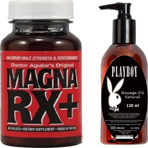 Playboy Hintohu Magna Supplement Erkekler İçin 60lı  + Playboy Masaj Yağı