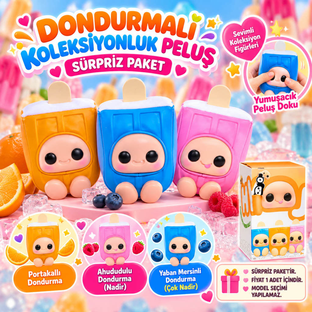 Dondurma Peluşu Sürpriz Paket