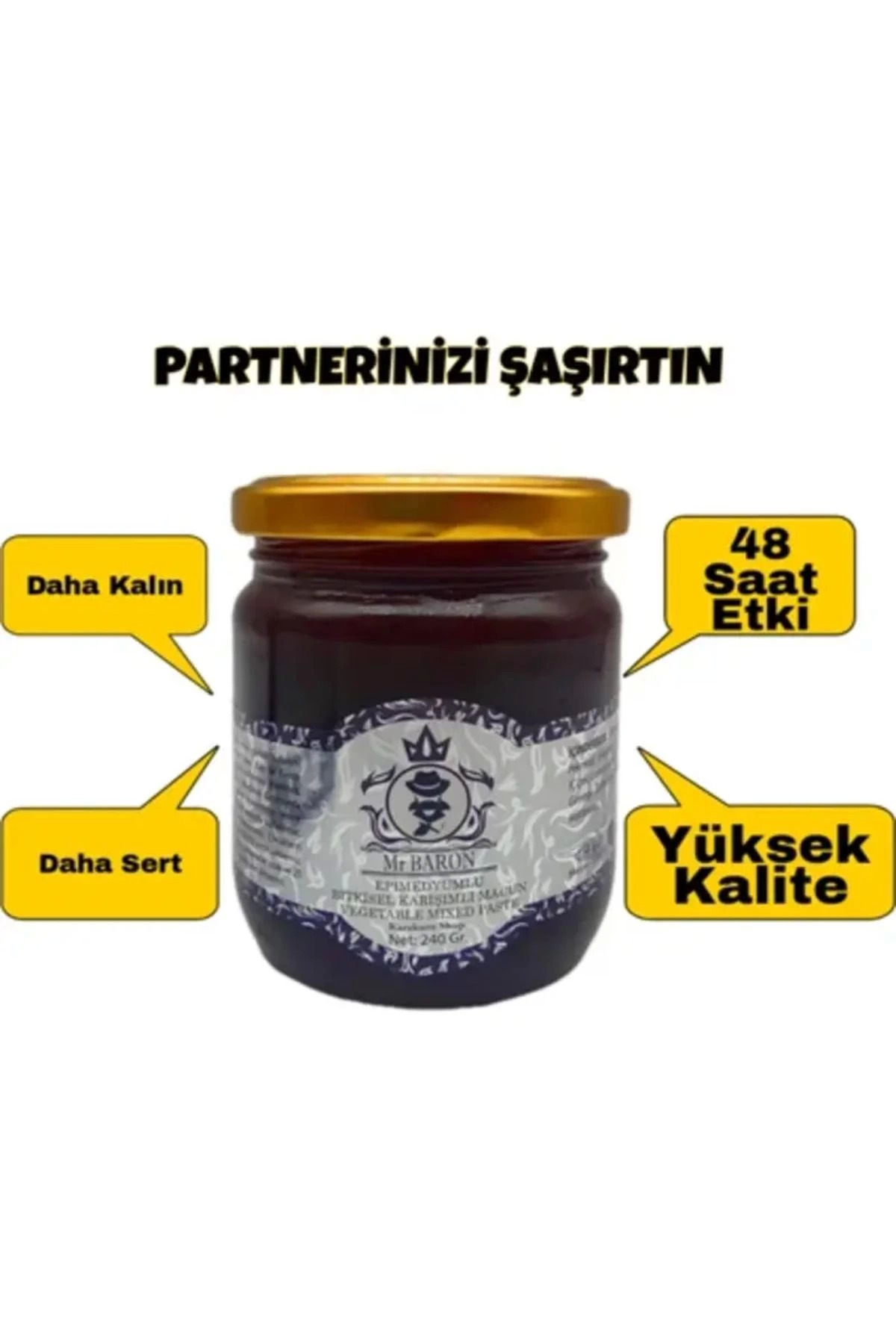 Mr. Baron Mucizevi Erkeklere Özel  Doğal Macun 240 gr