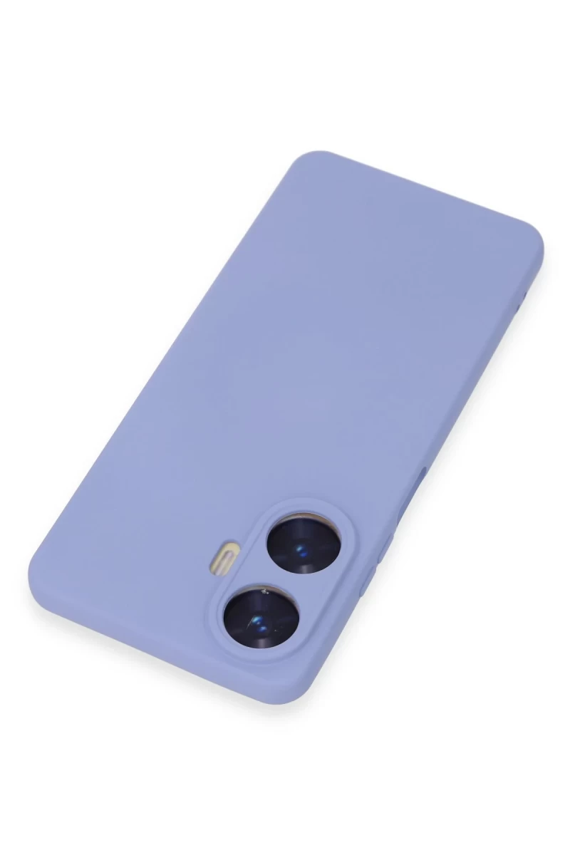 Realme C55 Uyumlu Kılıf Nano içi Kadife Silikon - Lila