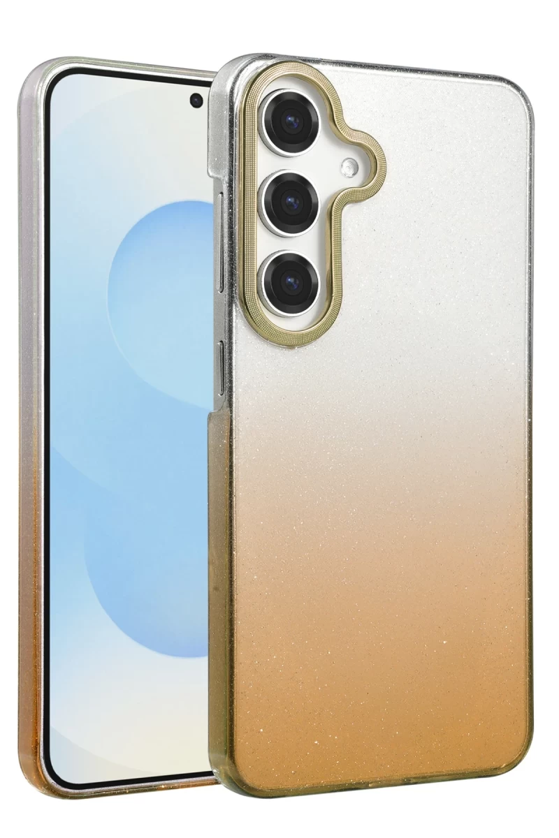 Samsung Galaxy A15 4G Uyumlu Glossy Kapak - Çöl Titanyum