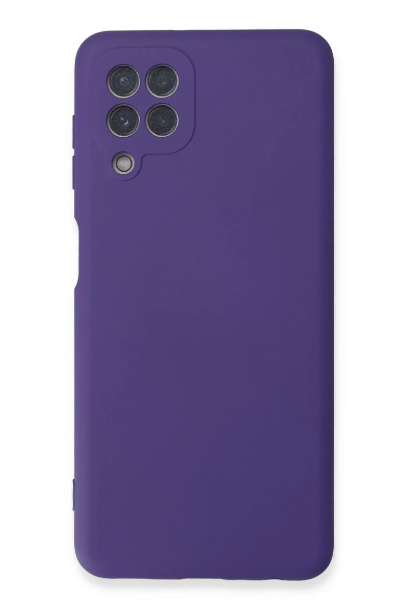 Samsung Galaxy A22 Uyumlu Kılıf Nano içi Kadife Silikon - Mor