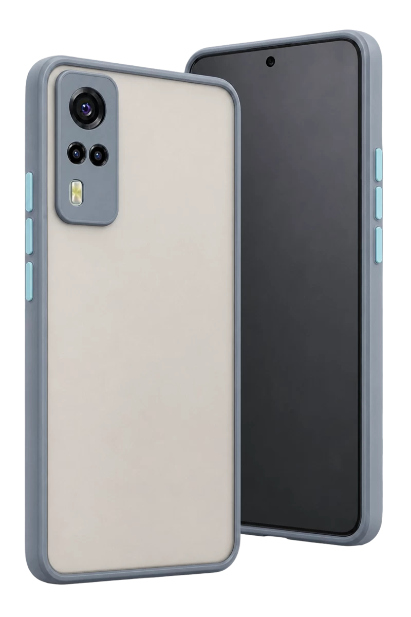 Vivo Y53S Uyumlu Kılıf Montreal Silikon Kapak - Gri