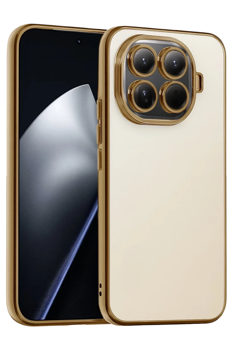 Xiaomi Mi 15T Pro Uyumlu Lensli Silikon - Gold