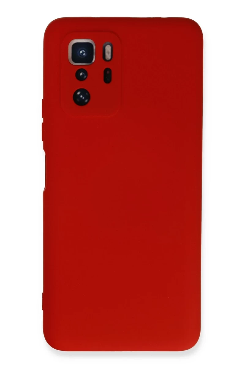 Xiaomi Poco X3 GT Uyumlu Kılıf Nano içi Kadife Silikon - Kırmızı