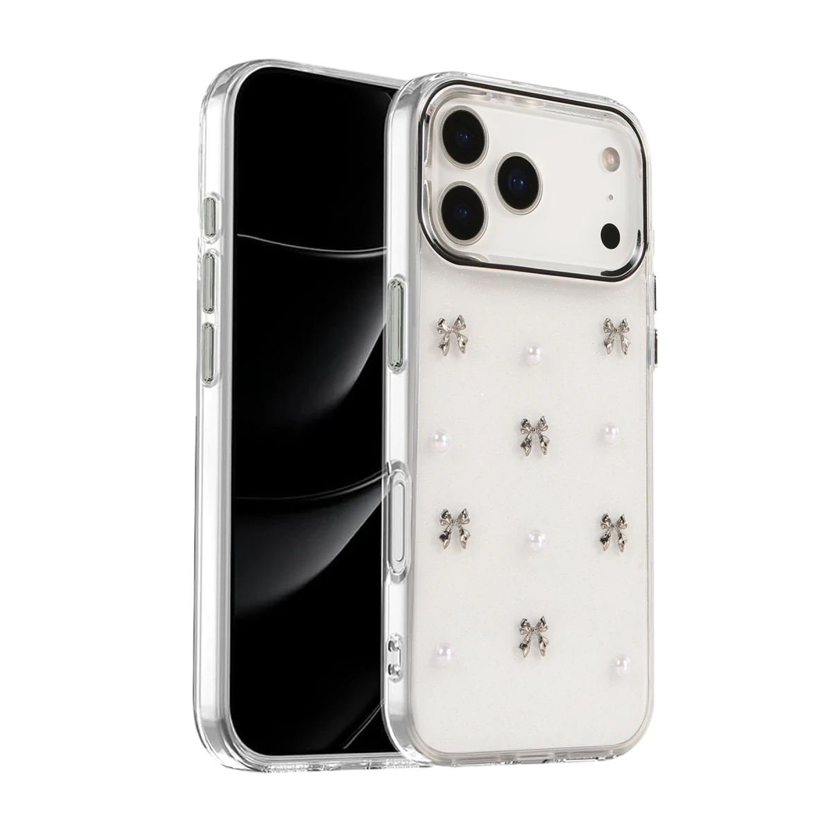 Apple iPhone 17 Pro Max Fiyonk Desenli Kapak - Desen 8