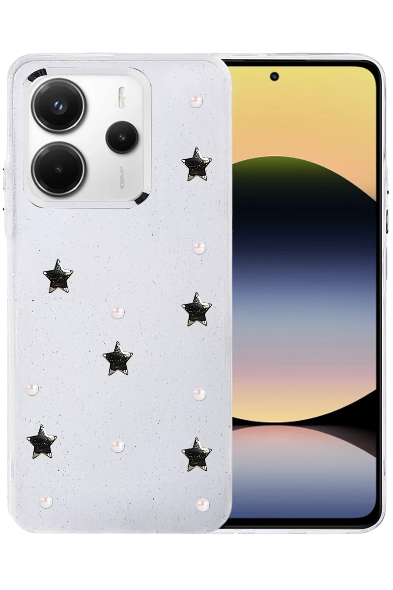 Xiaomi Redmi Note 14 4G Uyumlu Fiyonk Desenli Kapak - Desen 7