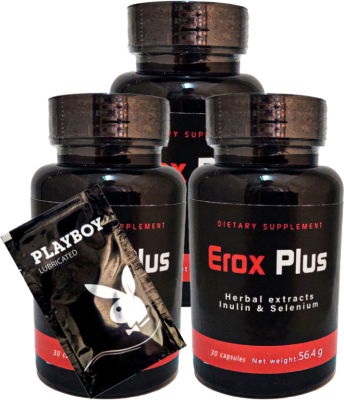 Eroxplus Erkeklere Özel Perfor.mans Destekleme 3 Adet 30LU BRK:021 + Hed.iye Playboy Kaydırmaca Jeli
