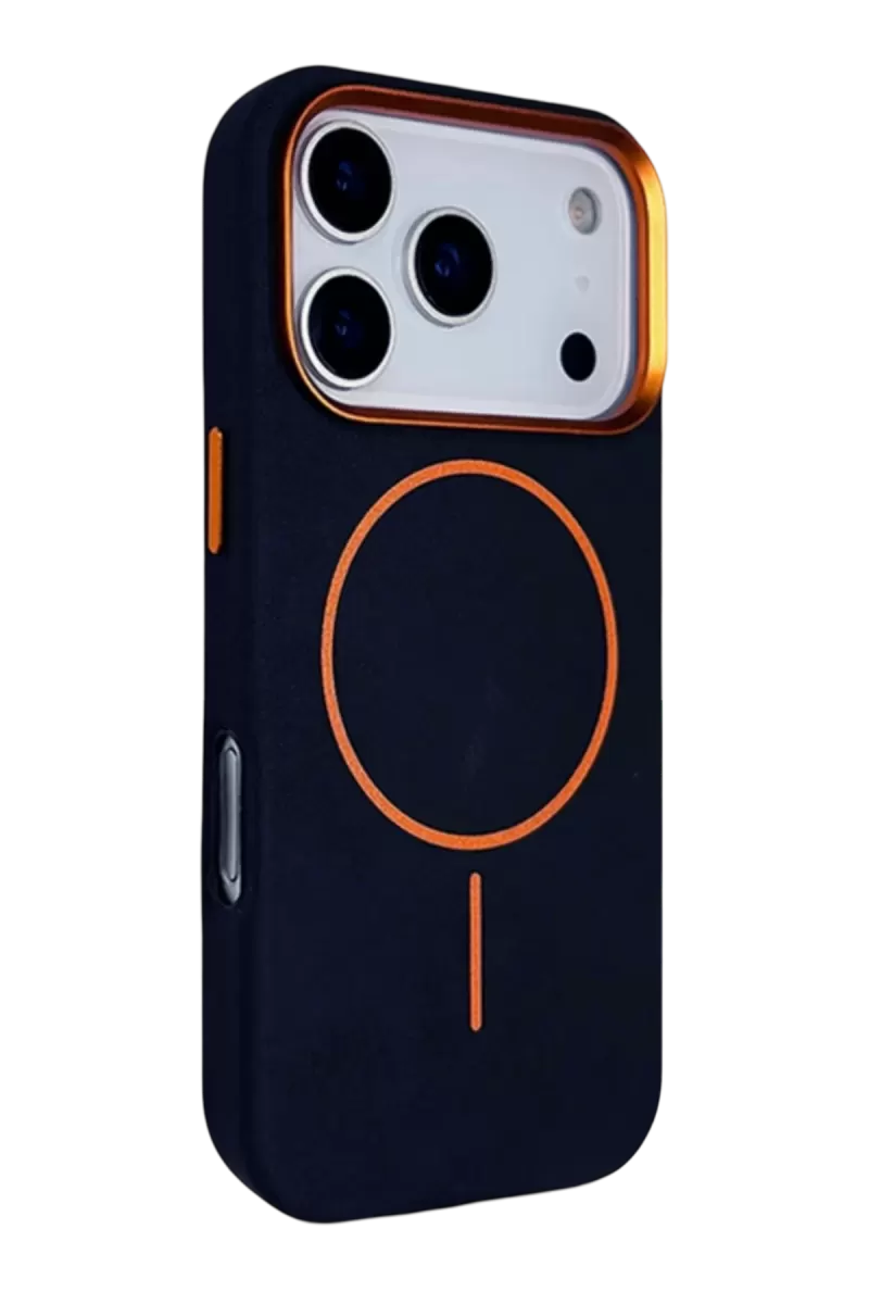 Joko Apple iPhone 17 Pro Max Uyumlu Luno Deri Magsafe Kapak - Mavi