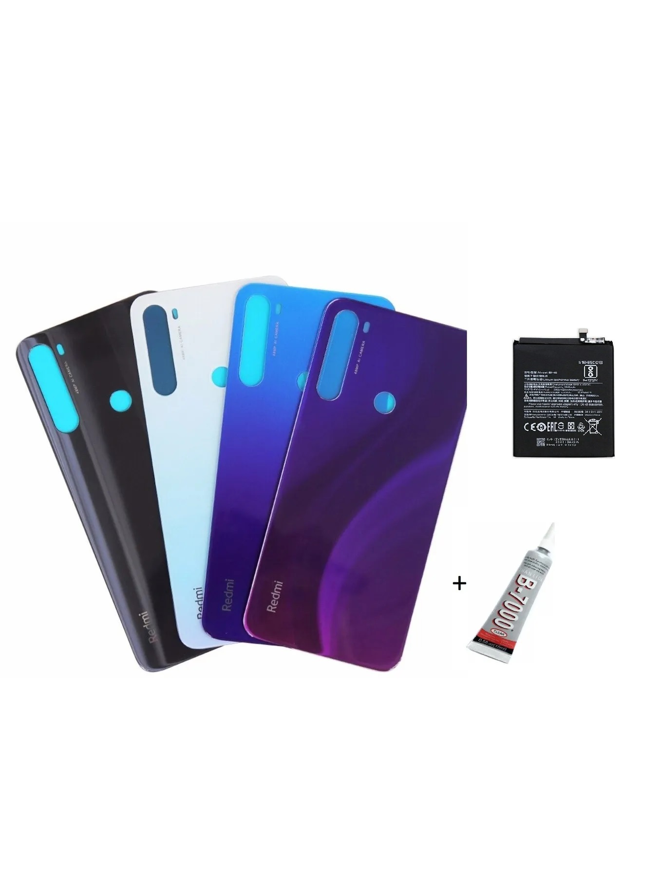 REDMİ NOTE 8 Uyumlu ARKA BATARYA KAPAĞI ,BATARYA VE B7000