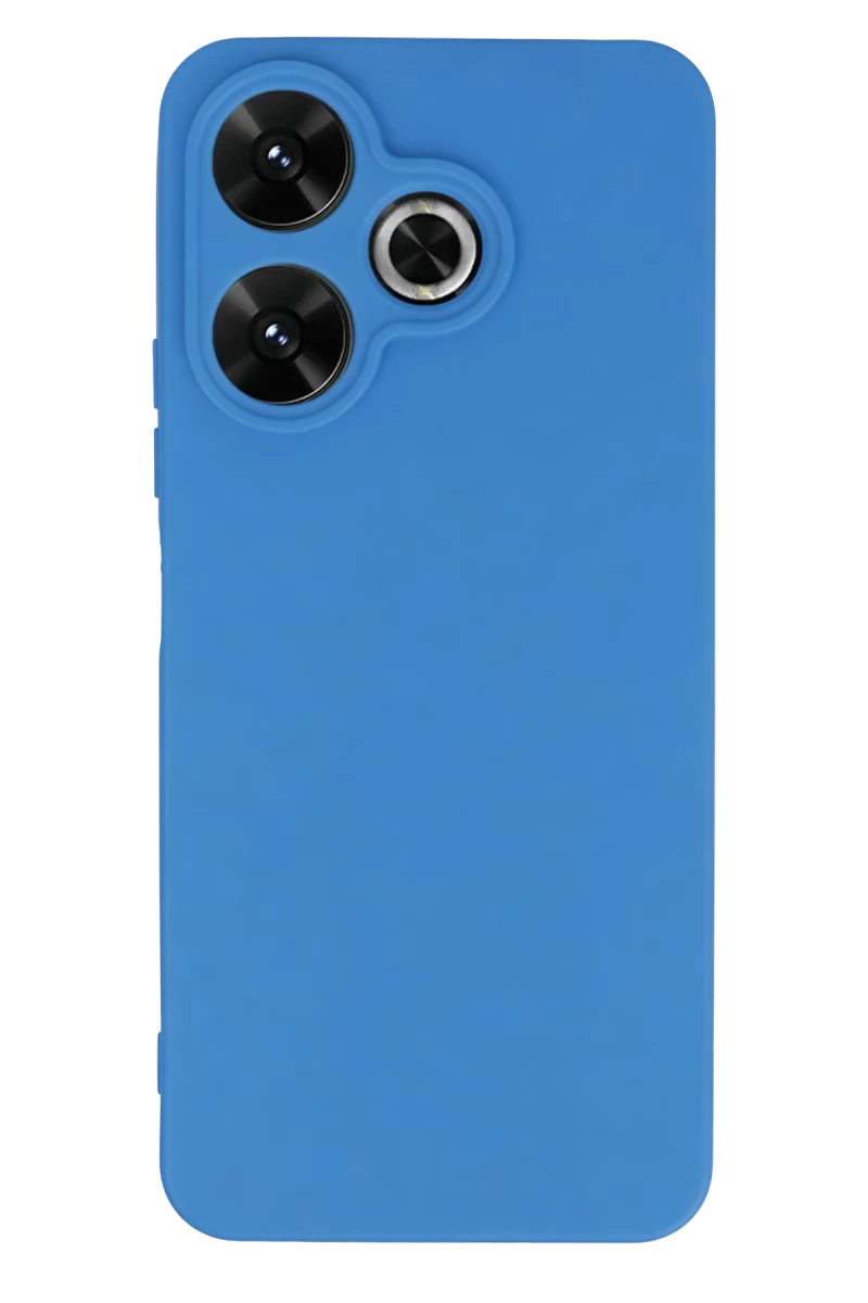 Xiaomi Redmi 13 4G Uyumlu Kılıf First Silikon - Mavi