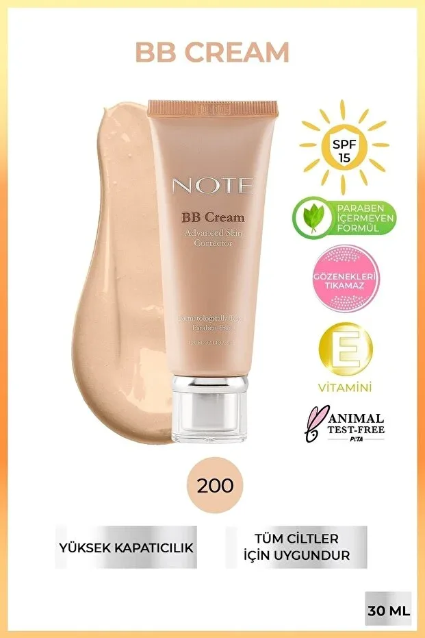 BB Cream SPF 15 Nemlendirici BB Krem - 200 Soft Ivory