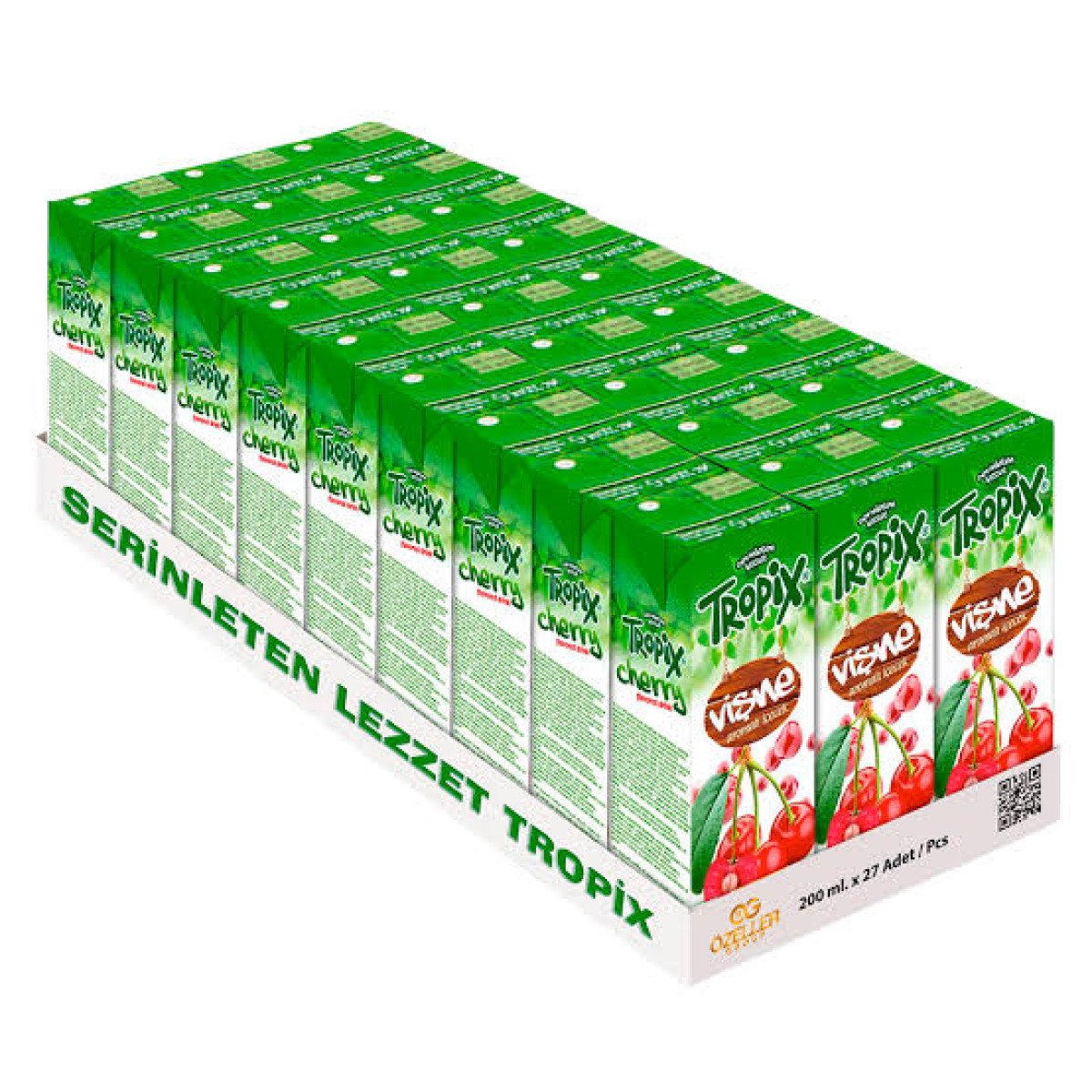 TROPİX MEYVE SUYU VİŞNE 200 ML (27 Adet)