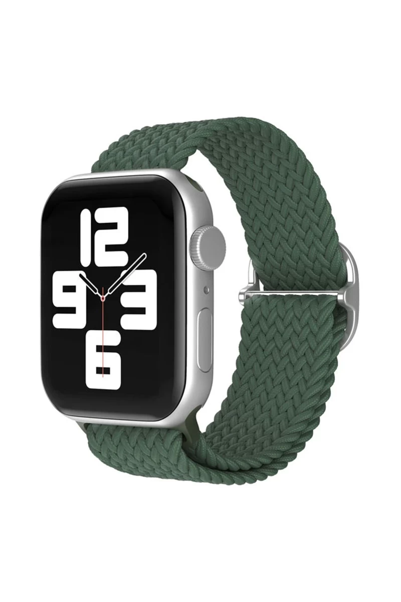 Watch 20mm Uyumlu Star Kordon - Koyu Yeşil