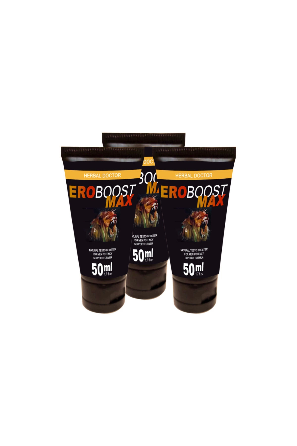 EroBoost MaxTesto 3 Tane 50 ml Cream Boyut Harici Uygulama Kremi