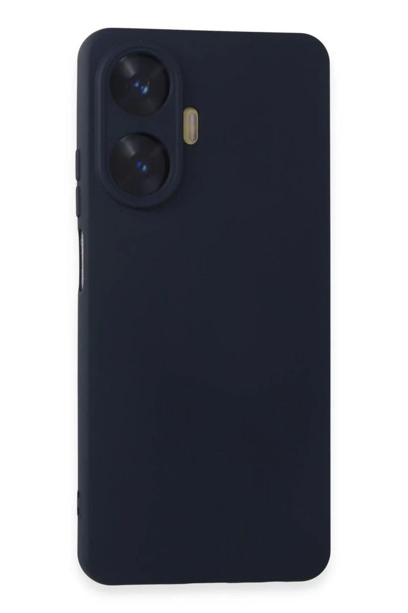 Realme C55 Uyumlu Kılıf Nano içi Kadife Silikon - Lacivert