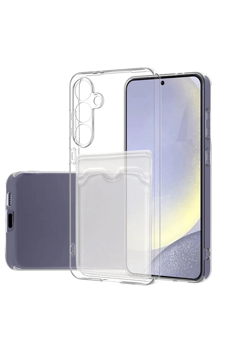 Samsung Galaxy S24 FE Uyumlu Kılıf Kart Şeffaf Silikon - Şeffaf