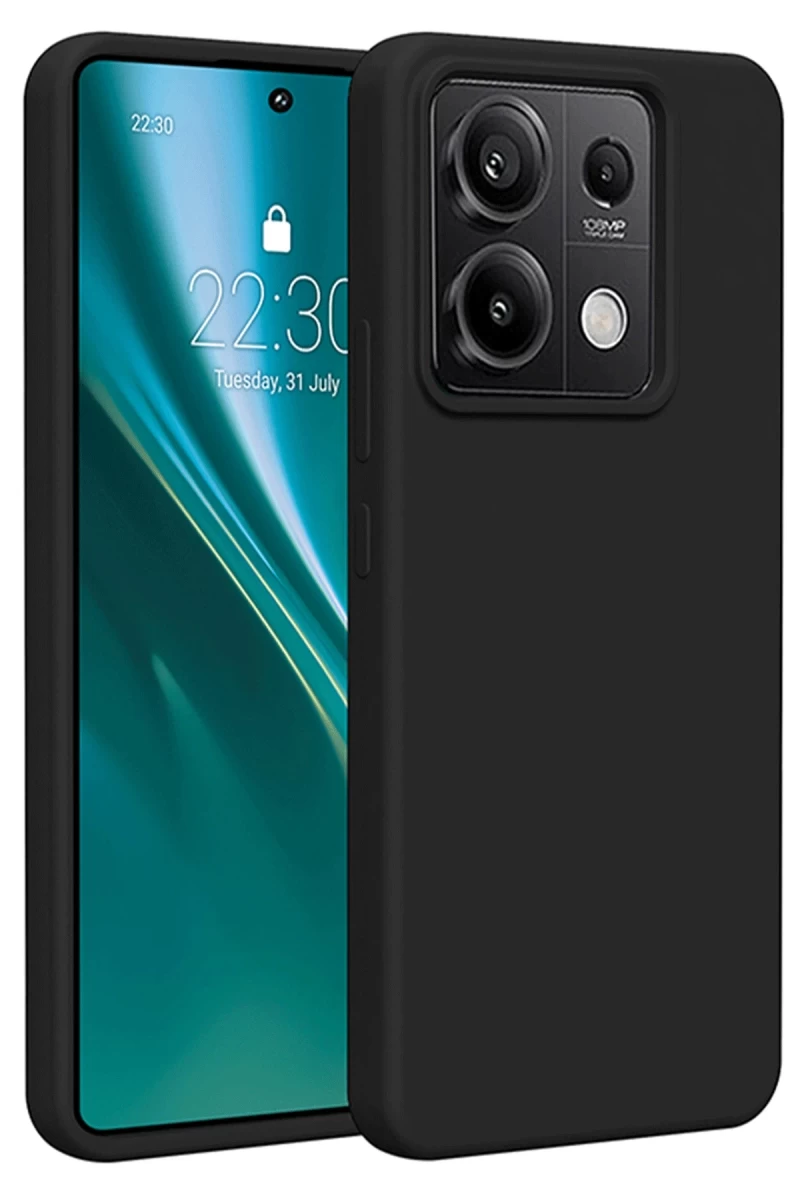 Xiaomi Redmi Note 13 4G Uyumlu Kılıf First Silikon - Siyah