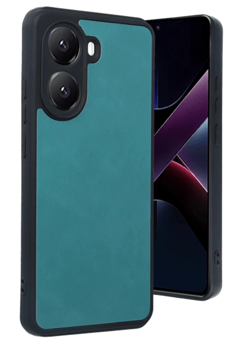Xiaomi Poco X7 Pro Uyumlu Kılıf Aras Deri Kapak - Açık Yeşil