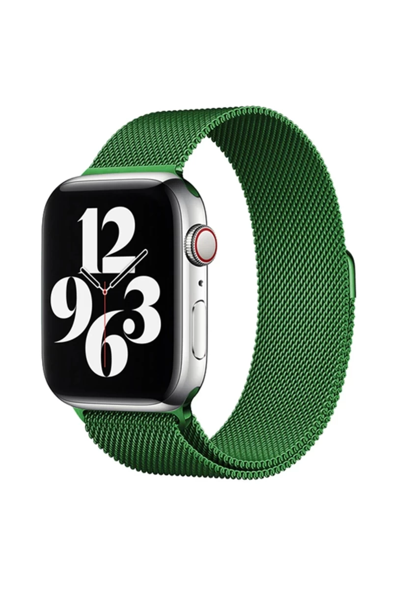 Apple Watch 38mm Uyumlu Metal Mıknatıslı Kordon - Yeşil