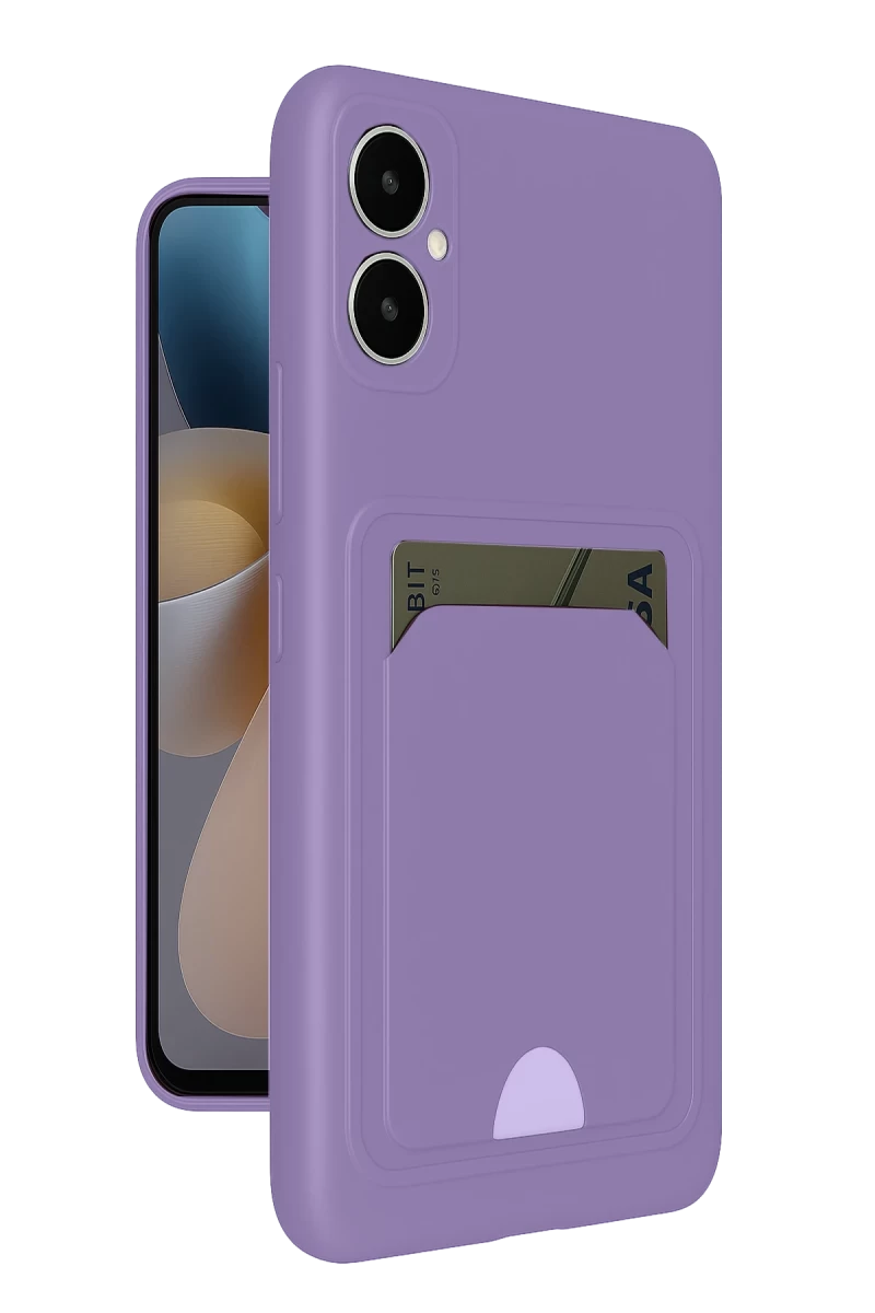 Samsung Galaxy A05 Uyumlu Kelvin Kartvizitli Silikon - Lila