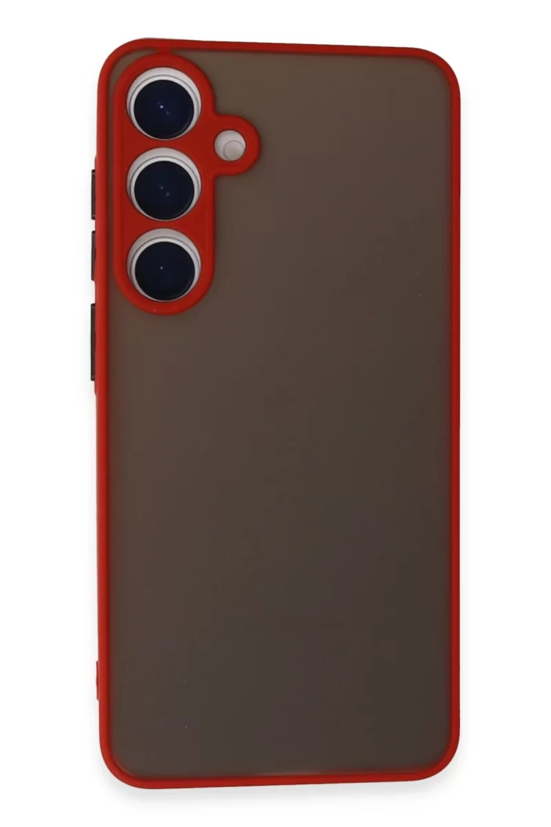 Samsung Galaxy S24 Uyumlu Kılıf Montreal Silikon Kapak - Kırmızı