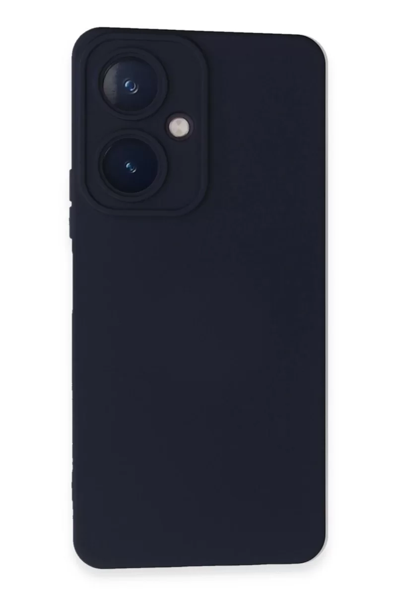 Vivo Y27 Uyumlu Kılıf Nano içi Kadife Silikon - Lacivert