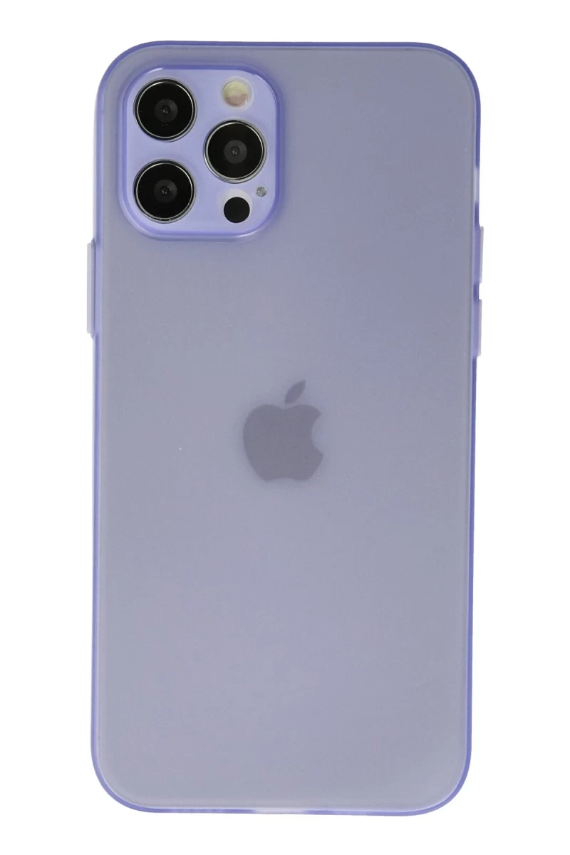 Apple iPhone 12 Pro Max Uyumlu Kılıf Puma Silikon - Mor