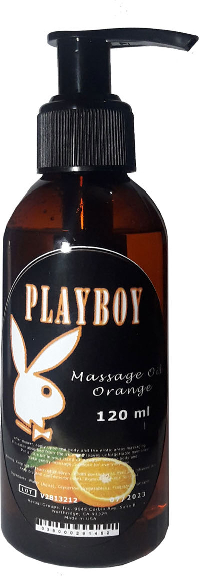Playboy Orange Yağ Portakallı Erotiik Masaj Yağı 120ML Snmx - 120 ml Playboy Orange Massage Oil