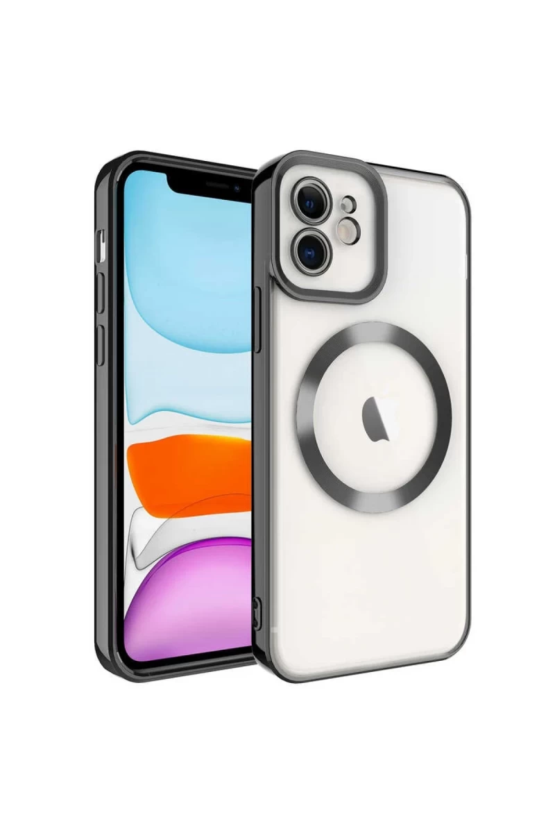 Apple iPhone 11 Uyumlu Kılıf Kross Magneticsafe Kapak - Siyah