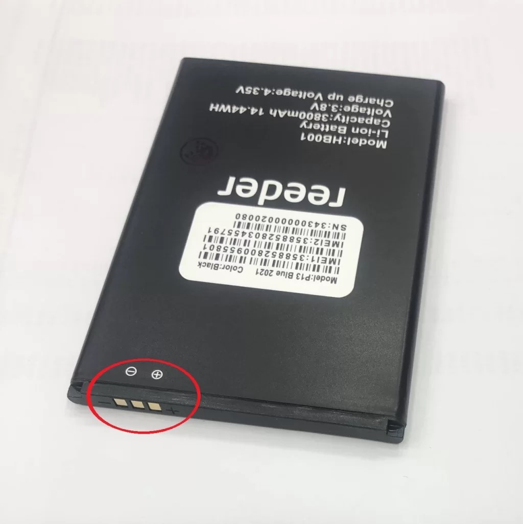 Reeder P13 Blue 2022 Batarya Pil (Güçlendirilmiş)