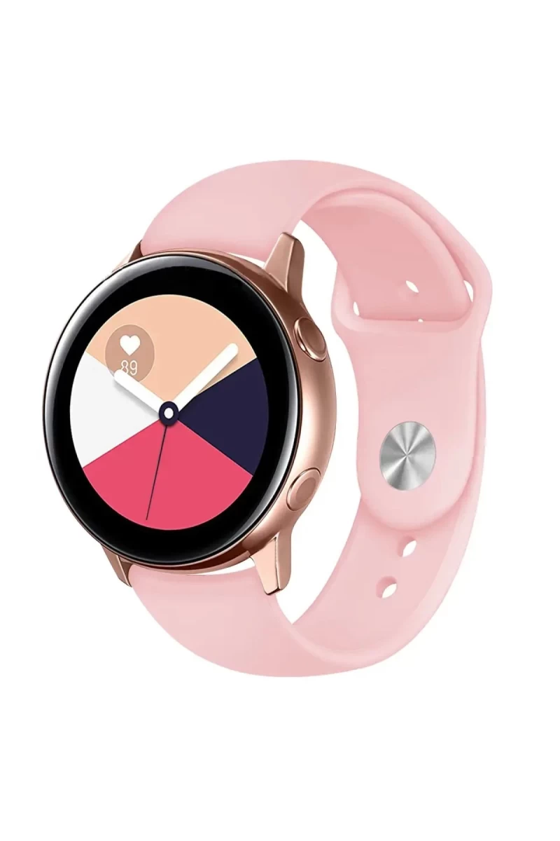 Watch 22mm Uyumlu Klasik Kordon - Pembe