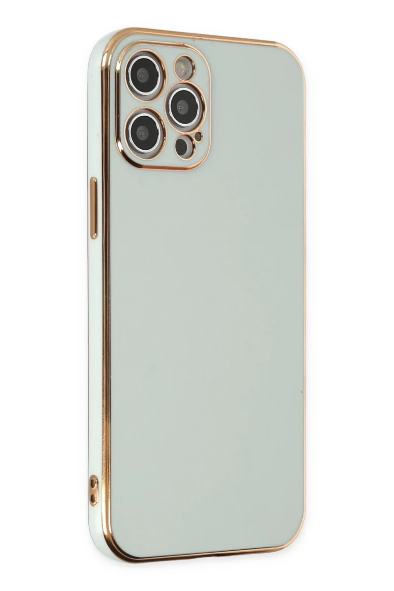 Apple iPhone 12 Pro Uyumlu Kılıf Volet Silikon - Açık Yeşil