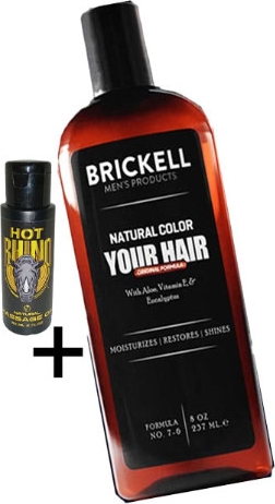 Brickell Saçsakal Beyazlatıcıerkeklere Özel Şampuan 237 ml + Hotrhino Erotikmasaj Yağı
