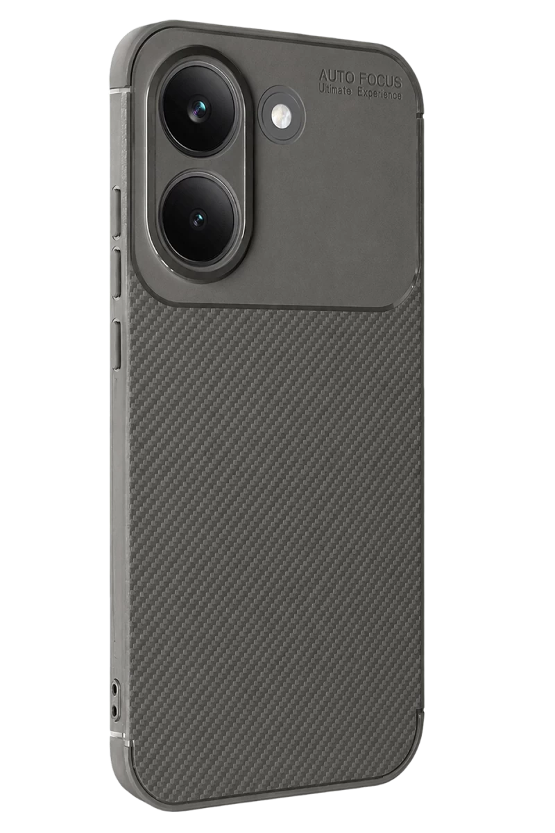 Xiaomi Poco X8 Pro Uyumlu Auto Focus Karbon Kapak - Gri
