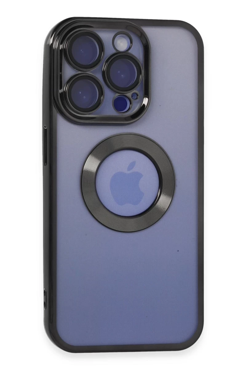 Apple iPhone 15 Pro Uyumlu Kılıf Slot Silikon - Siyah