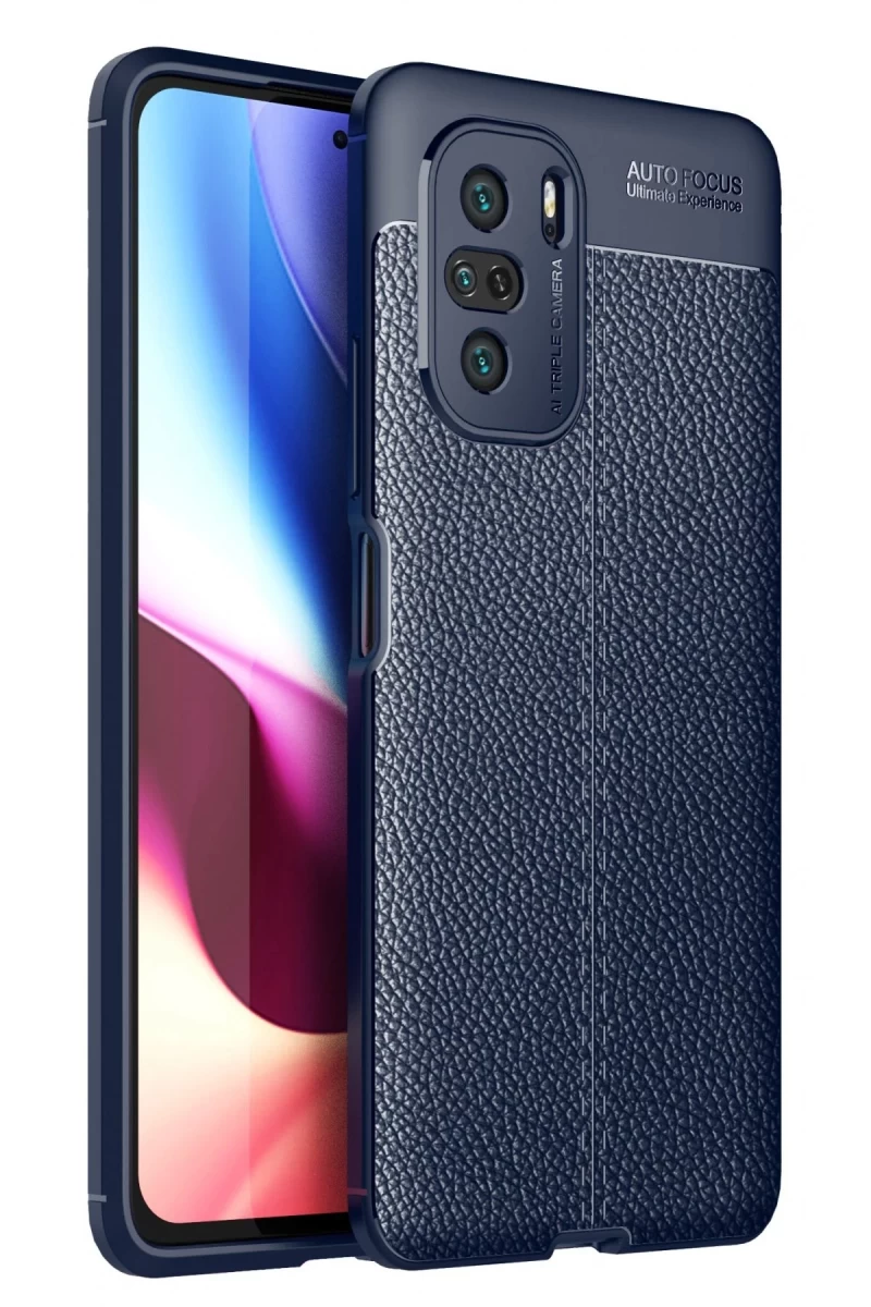 Xiaomi Poco F3 Uyumlu Kılıf Auto Focus Kapak - Lacivert