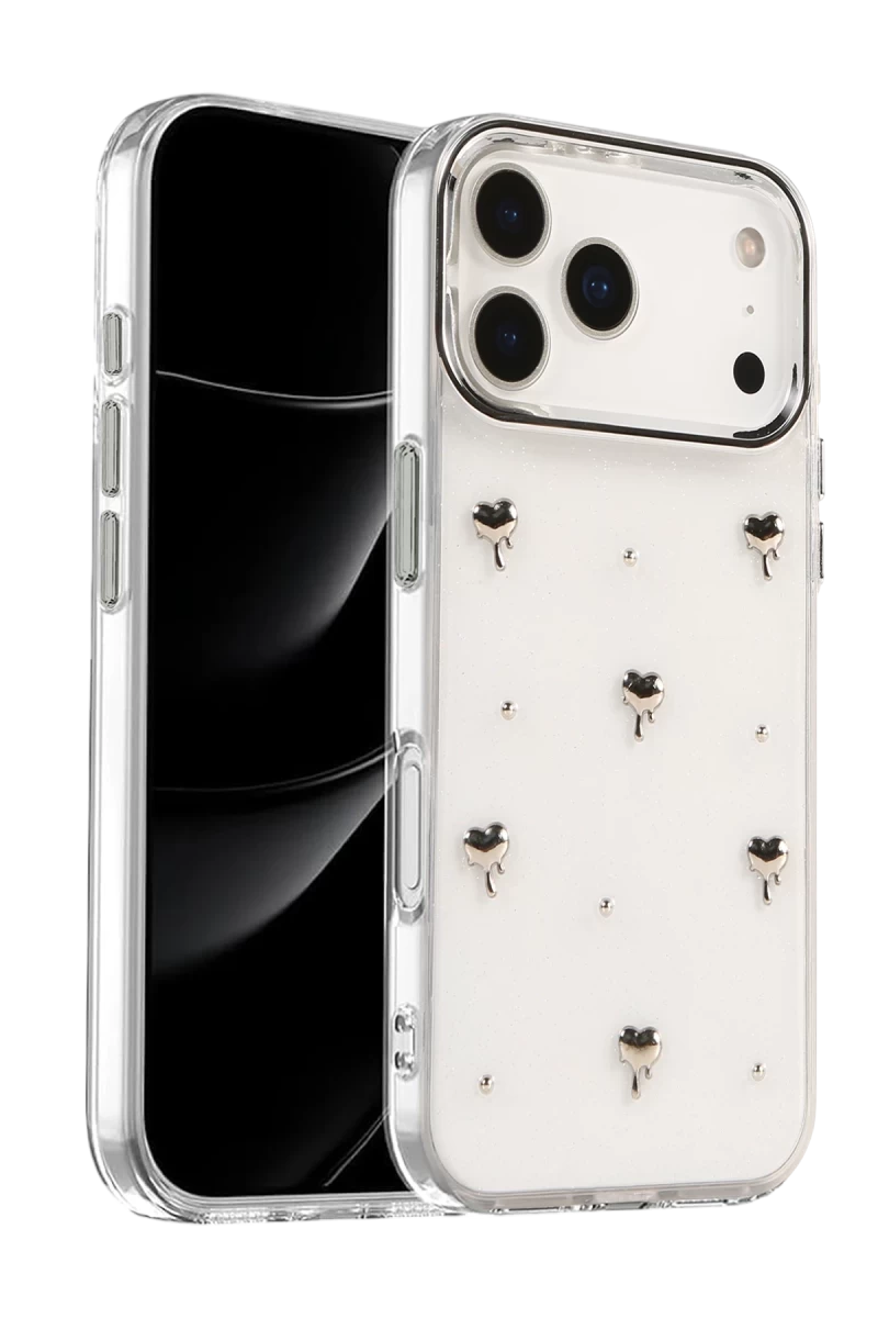 Apple iPhone 17 Pro Max Uyumlu Fiyonk Desenli Kapak - Desen 1