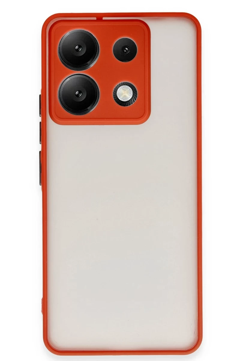 Xiaomi Redmi Note 13 5G Uyumlu Kılıf Montreal Silikon Kapak - Kırmızı