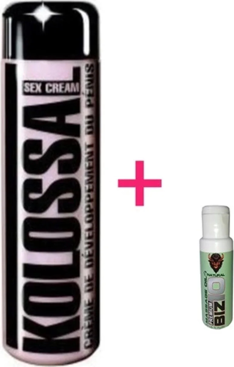 Süper Kolossal Krem 200 ml Erkekler Özel Bölgeyi Losyon 3 Adet + Natural Masaj Yağı Ile 1AD