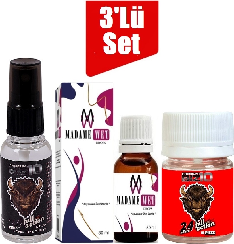 Bizon Sprey Madame Wet Kadin Kadın Damla Bizon 100MG 10lu