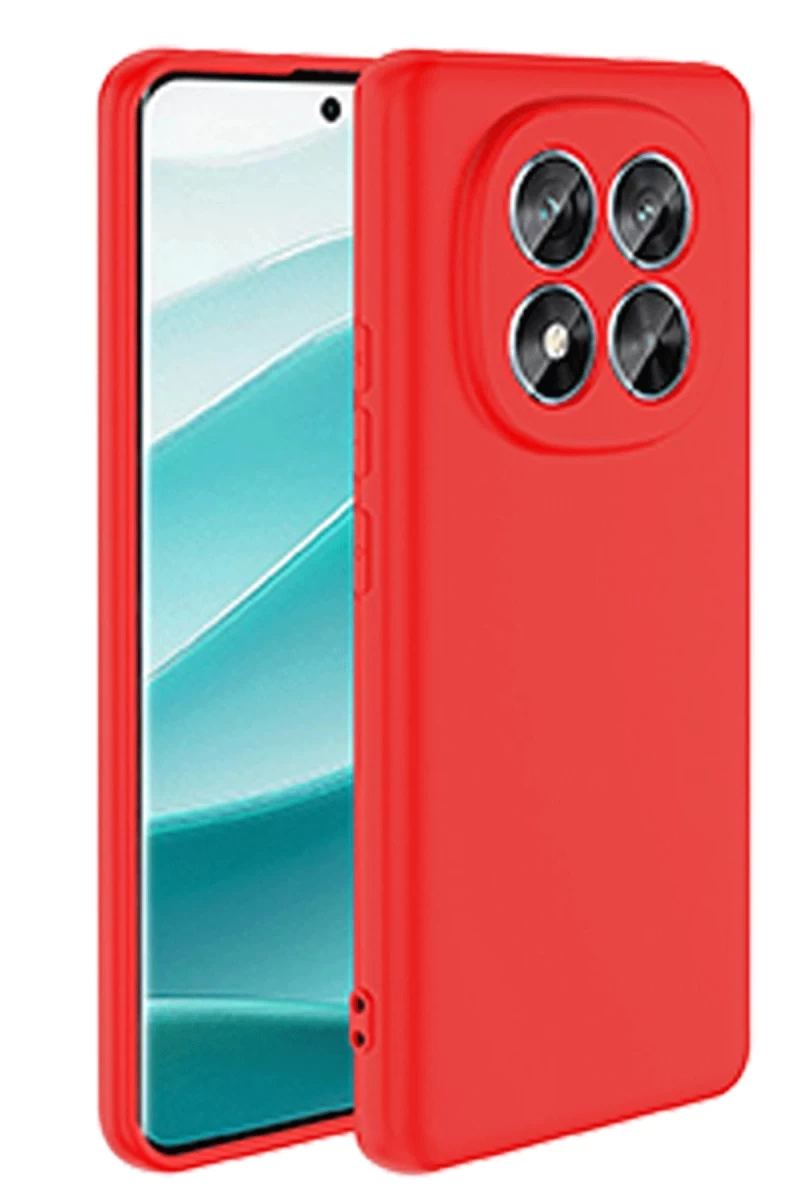 Xiaomi Redmi Note 14 Pro 5G Uyumlu Kılıf First Silikon - Kırmızı