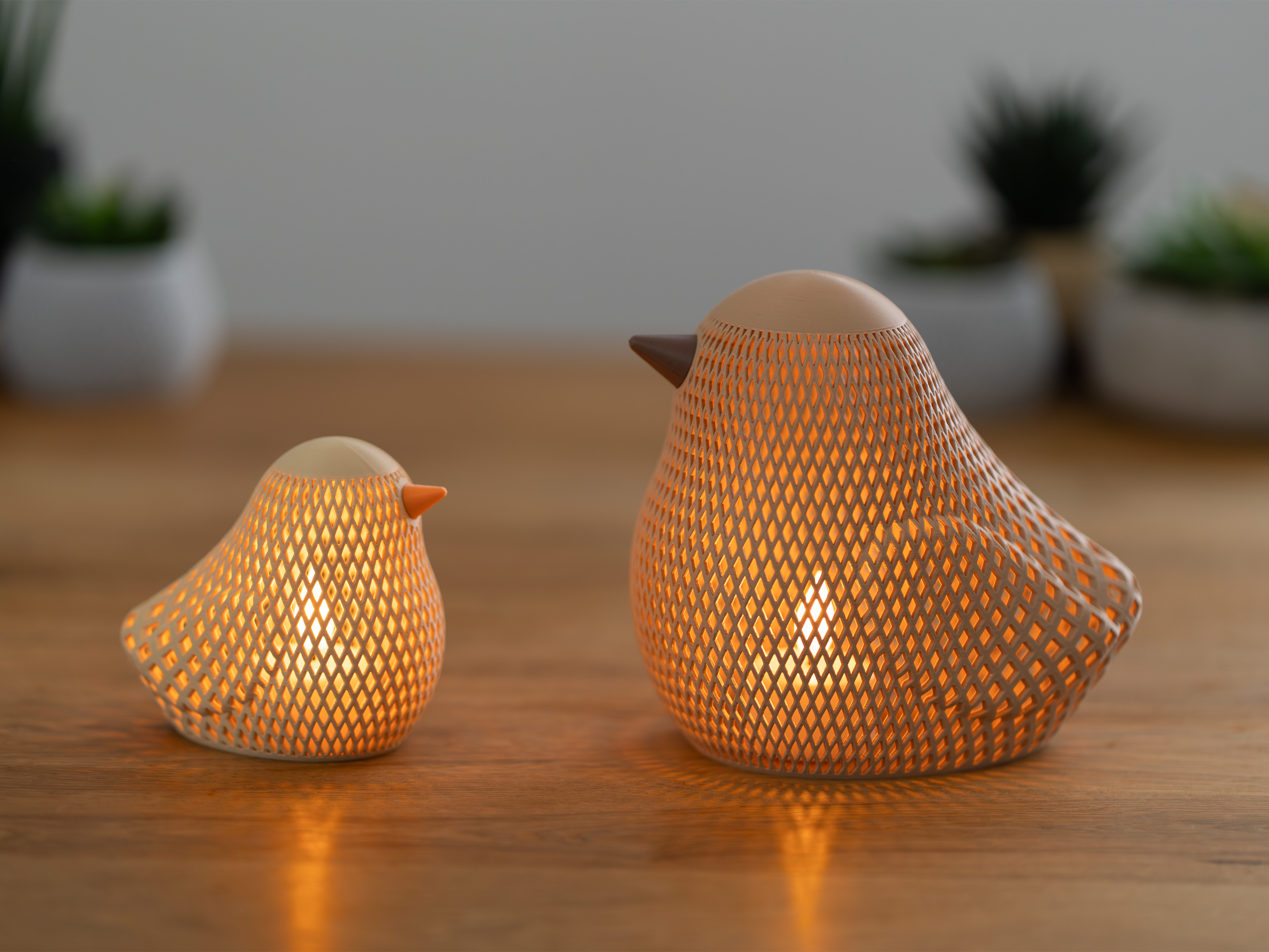 Örgü Desenli Serçe Figürlü Tealight Mumluk Bahar Dekoratif Mum Tutucu