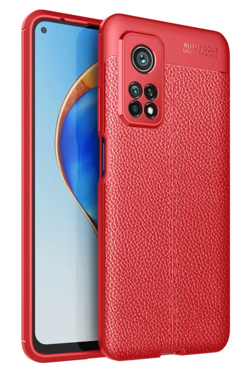 Xiaomi Mi 10T Pro Uyumlu Kılıf Auto Focus Kapak - Kırmızı