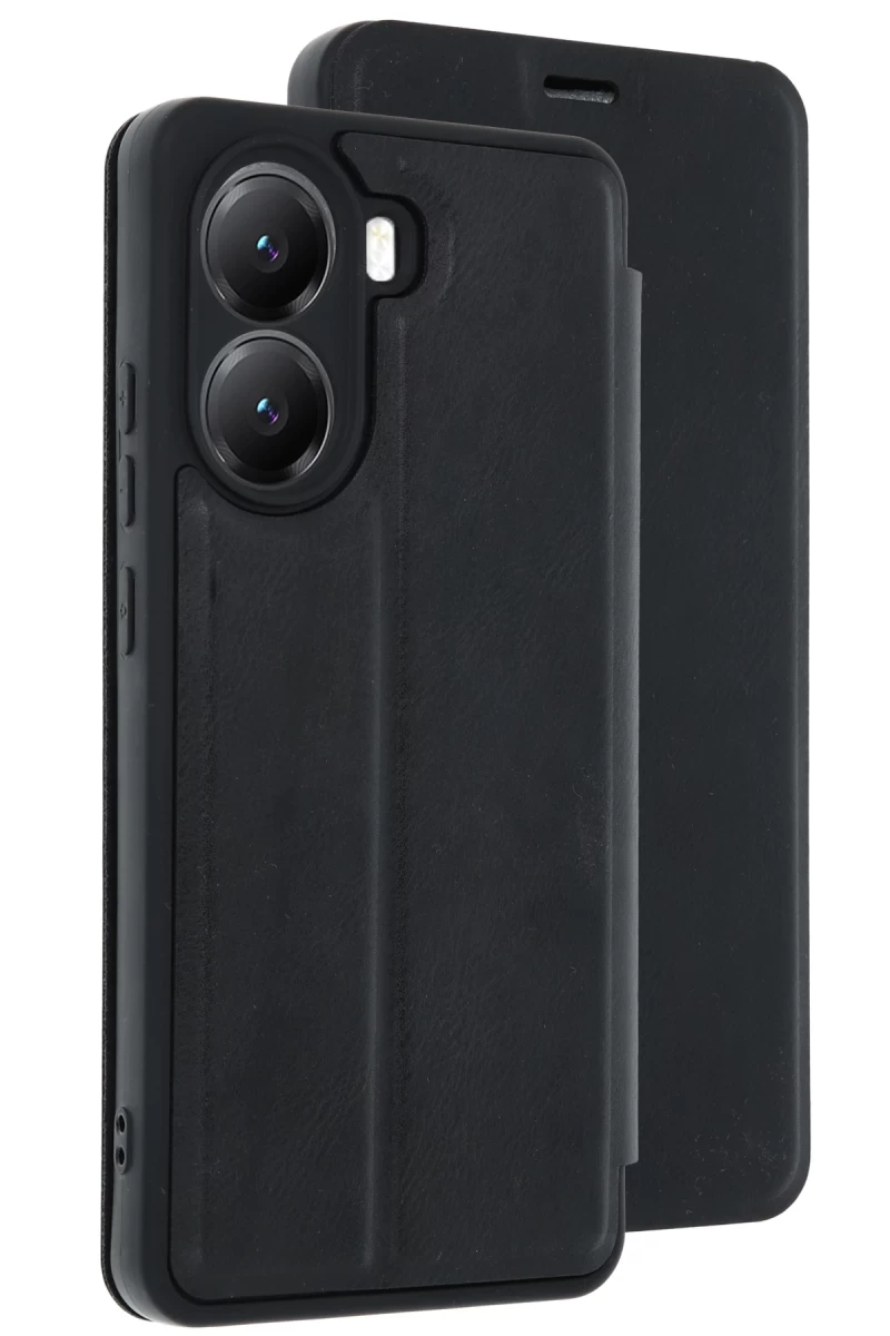 Xiaomi Poco X7 Pro Uyumlu Kılıf Flip Cover - Siyah