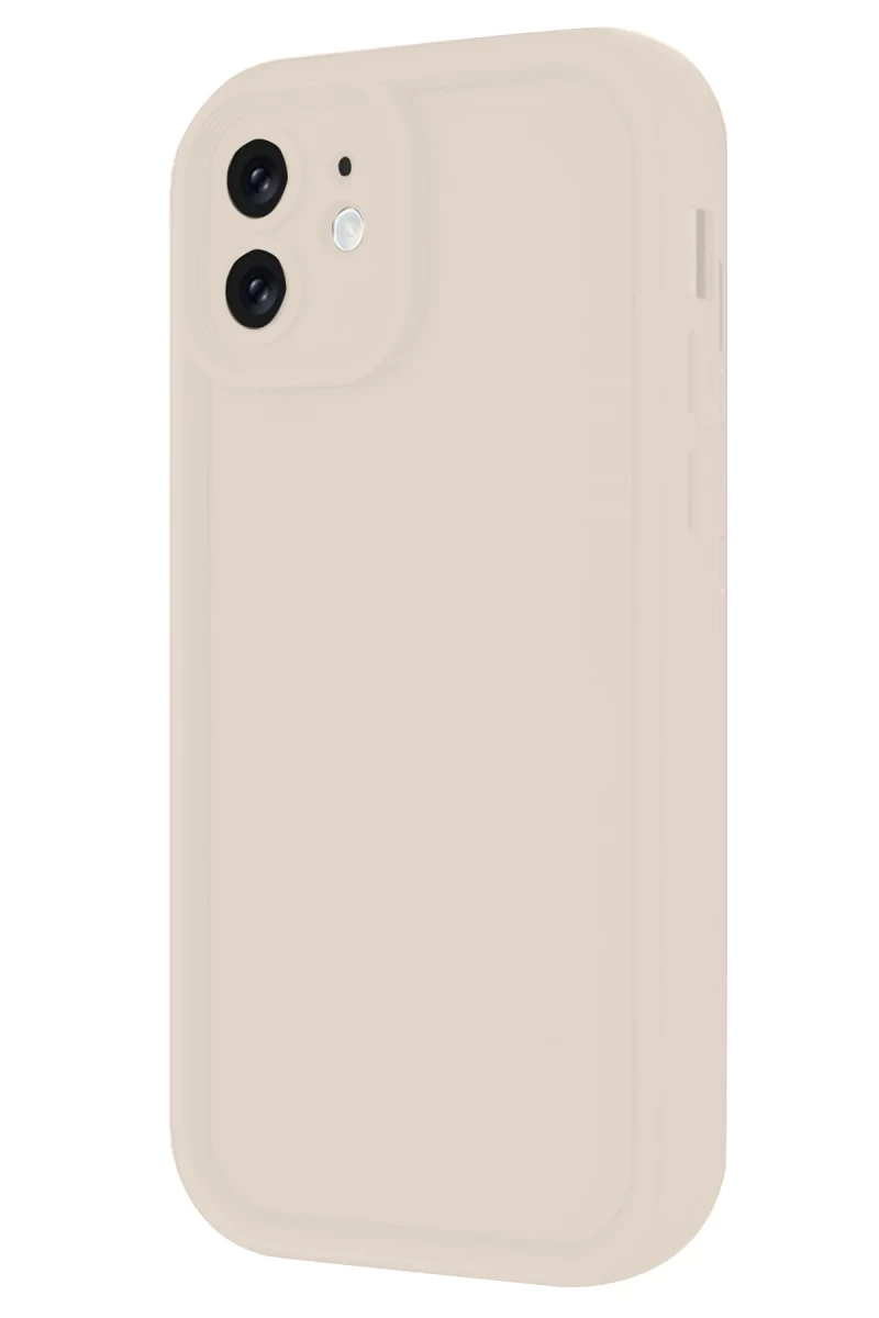 Apple iPhone 11 Uyumlu Kılıf Viera Silikon - Krem