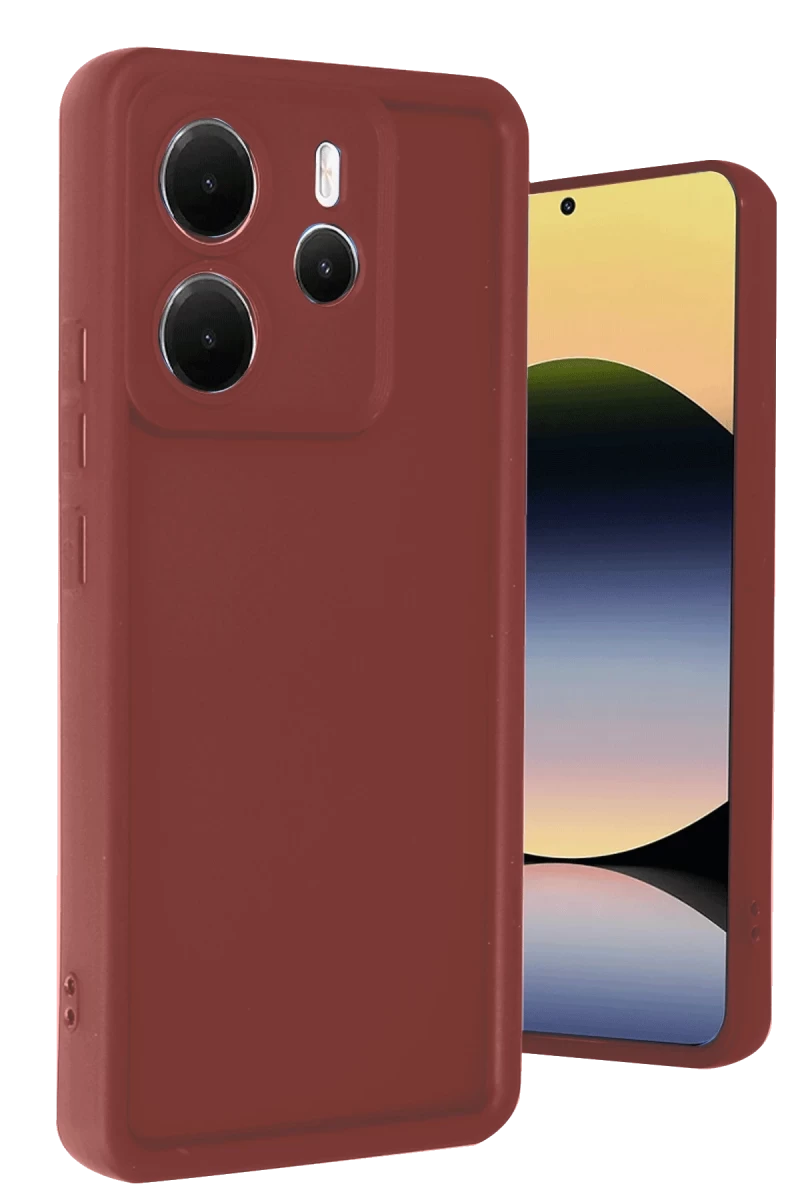 Xiaomi Redmi Note 14 4G Uyumlu Kılıf Viera Silikon - Bordo