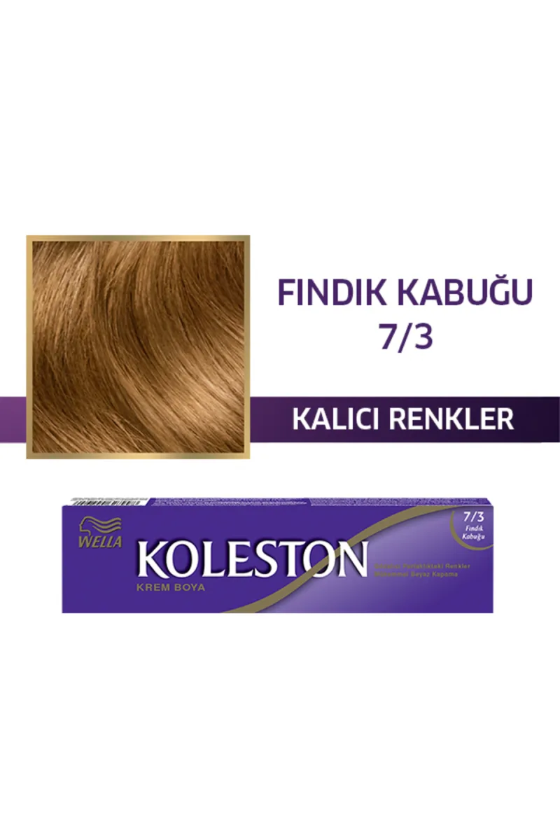 KOLESTON SİNGLE SAÇ BOYASI - 7/3 FINDIK KABUĞU