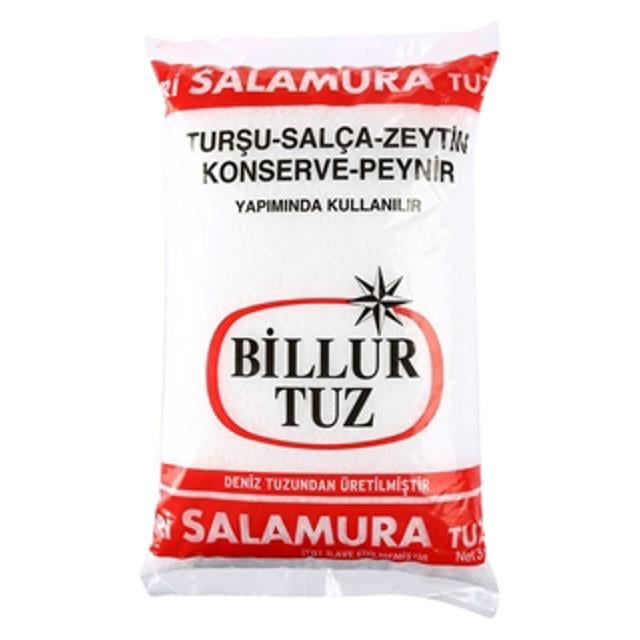İri Tuz 3kg Salamura Poşet 1 Adet