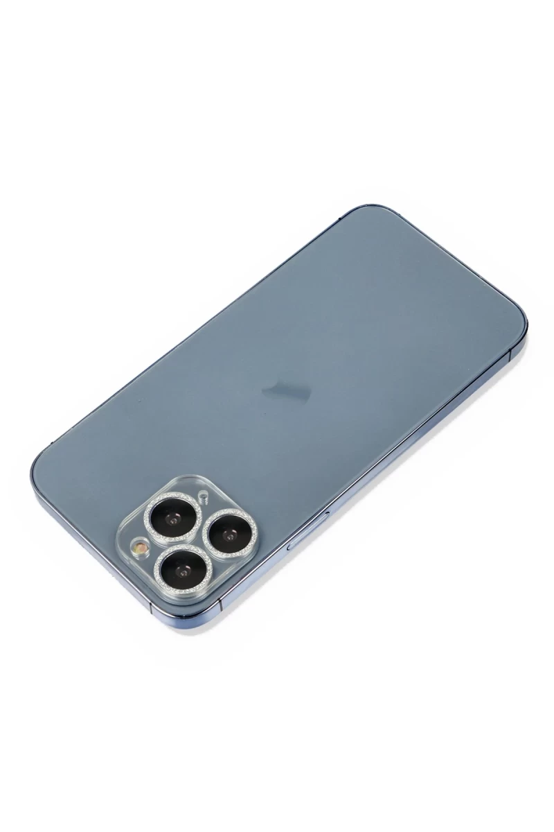 Apple iPhone 11 Pro Uyumlu Shine Kamera Lens Koruma Cam - Gümüş
